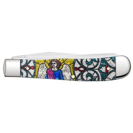 Case® Stained Glass Angel Natural Bone Color Wash Trapper