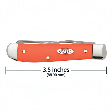 Case® Smooth Orange Synthetic Mini Trapper Pocket Knife