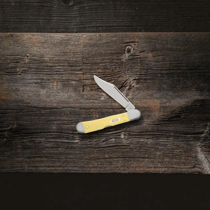 Case® Yellow Synthetic Carbon Steel Mini CopperLock® Pocket Knife