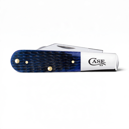 Case XX Barlow Folding Knife – Rogers Jig Navy Blue Bone Handles, Stainless Steel