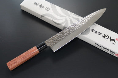 Kanetsune KC958 Gyuto High Carbon 240mm Japanese Chef Knife With DSR1K6 Blade And Wood Handle by Kanetsune