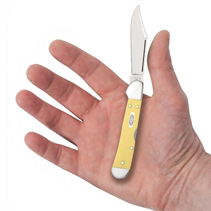 Case® Yellow Synthetic Carbon Steel Mini CopperLock® Pocket Knife