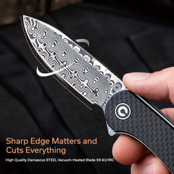 CIVIVI Elementum Damascus Pocket Knife