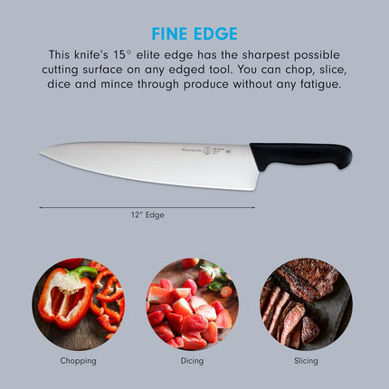 Messermeister Pro Series 12” Tall Blade Chef’s Knife by Messermeister