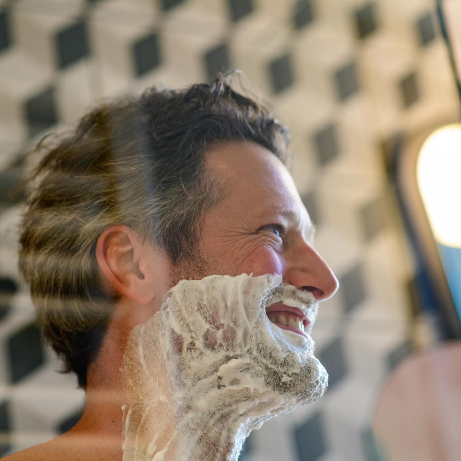 MERKUR 22C Double Edge Safety Razor - Matte Chrome | Long Knurled Brass Handle | Made in Germany | Plastic-Free | Three Piece Design | Closed Comb | Straight Bar