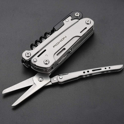 ROXON S801S STORM 19 in 1 multitool pliers EDC for Camping, Outdoor with Lockable Saw Blade with Nylon Case (S801S) by Roxon