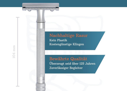 Double Edge Safety Razor - Chrome by Merkur