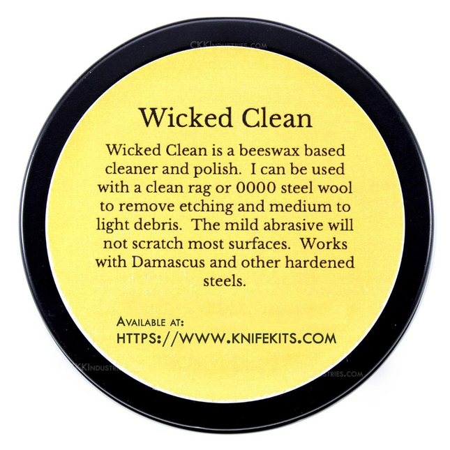 WICKED CLEAN - (2.0 oz.) - Cutting Edge Knife Cleaner - (USA Made) – Cleans & Protects by Wicked