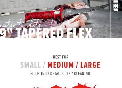 Bubba 9 Inch Tapered Flex Fillet Knife by Bubba