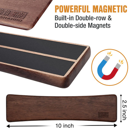 Magnetic Knife Strips, Magnetic Knife Holder for Wall 16 Inch, Acacia Wood by Razor Sharp AZ