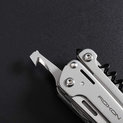 ROXON S801S STORM 19 in 1 multitool pliers EDC for Camping, Outdoor with Lockable Saw Blade with Nylon Case (S801S) by Roxon