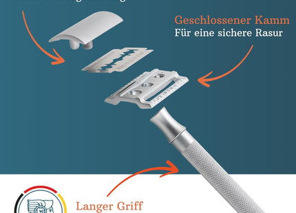 Double Edge Safety Razor - Chrome by Merkur