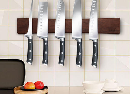 Magnetic Knife Strips, Magnetic Knife Holder for Wall 16 Inch, Acacia Wood