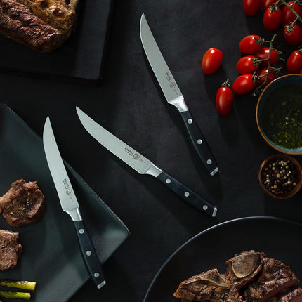 Messermeister Avanta 5” Fine Edge Steak Knife Set - Includes 4 Steak Knives by Messermeister