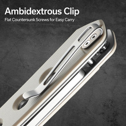 CIVIVI Vision FG Pocket Knife for EDC, Superlock Folding Knife with 3.54" Reverse Tanto by Civivi
