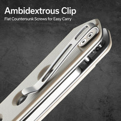 CIVIVI Vision FG Pocket Knife for EDC, Superlock Folding Knife with 3.54" Reverse Tanto