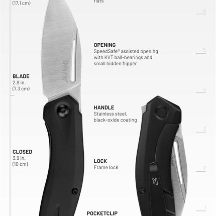 Kershaw Turismo Leaf Blade Pocket Knife by Kershaw