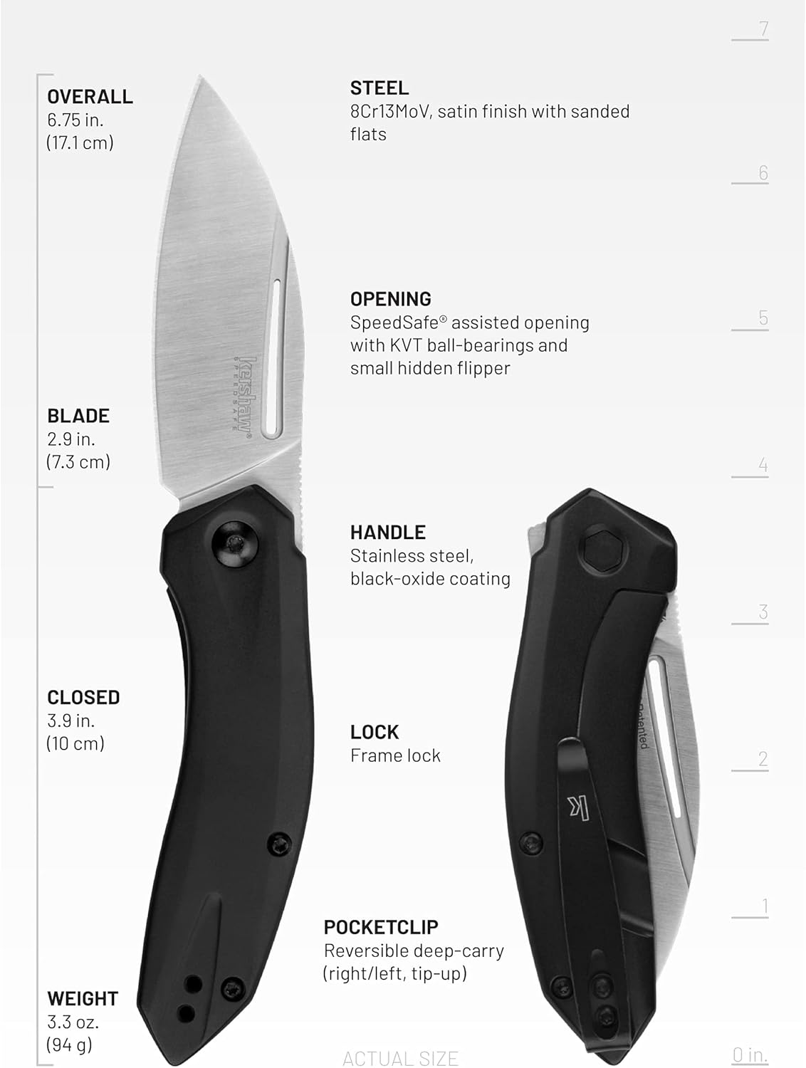 Kershaw Turismo Leaf Blade Pocket Knife