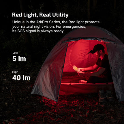 OLIGHT ArkPro Lite Flat Pocket Flashlight (Matte Black) by Olight