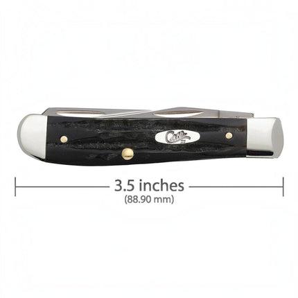 Case® Jigged Buffalo Horn Mini Trapper Pocket Knife