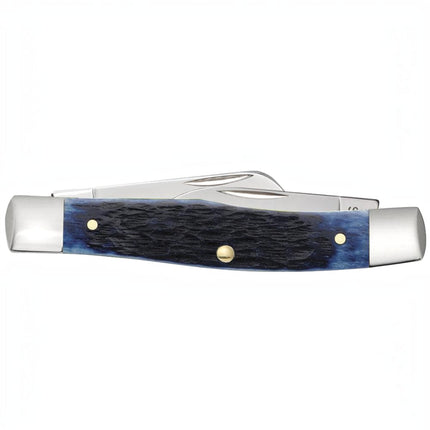 Case® | Rogers Jig Navy Blue Bone Medium Stockman Knife