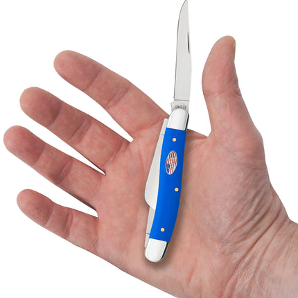 Case CA56982 - Royal Blue Synthetic Smooth Medium Stockman