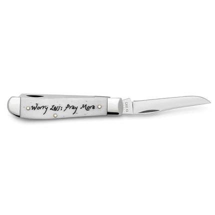 Case® Philippians 4:6 Natural Bone Mini Trapper