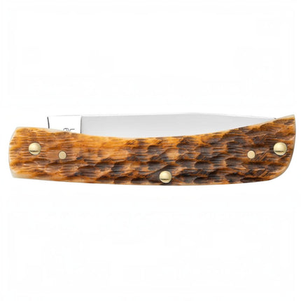 Case XX Burnt Amber Bone Rogers Jigged Bone Sod Buster Jr Folding Knife CA51394 by Case®