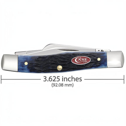 Case® | Rogers Jig Navy Blue Bone Medium Stockman Knife