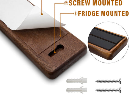 Magnetic Knife Strips, Magnetic Knife Holder for Wall 16 Inch, Acacia Wood