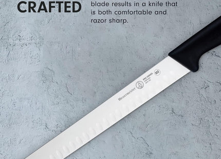 Messermeister Pro Series 12” Round-Tip Kullenschliff Slicer Knife by Messermeister