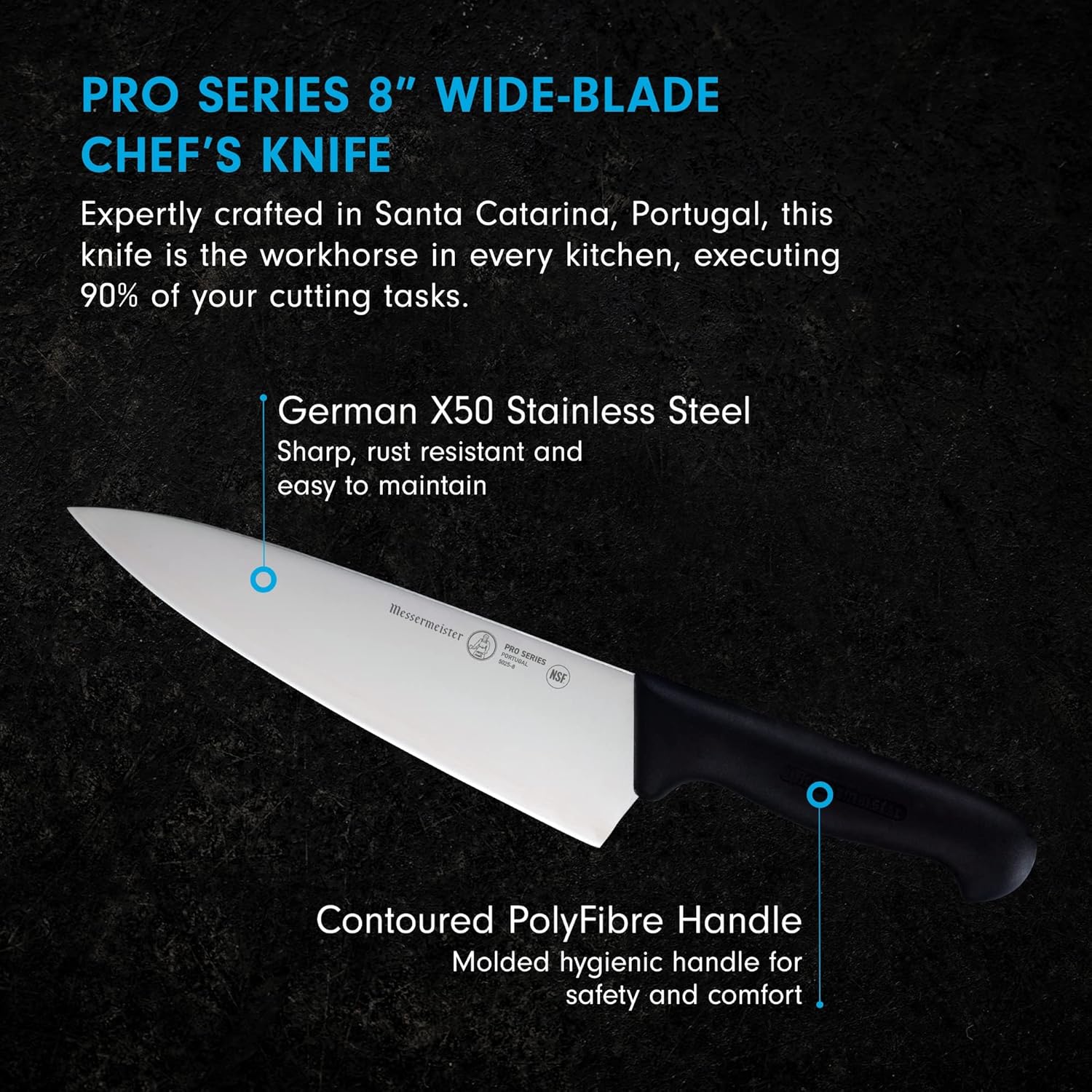 Messermeister Pro Series 8” Tall Chef’s Knife
