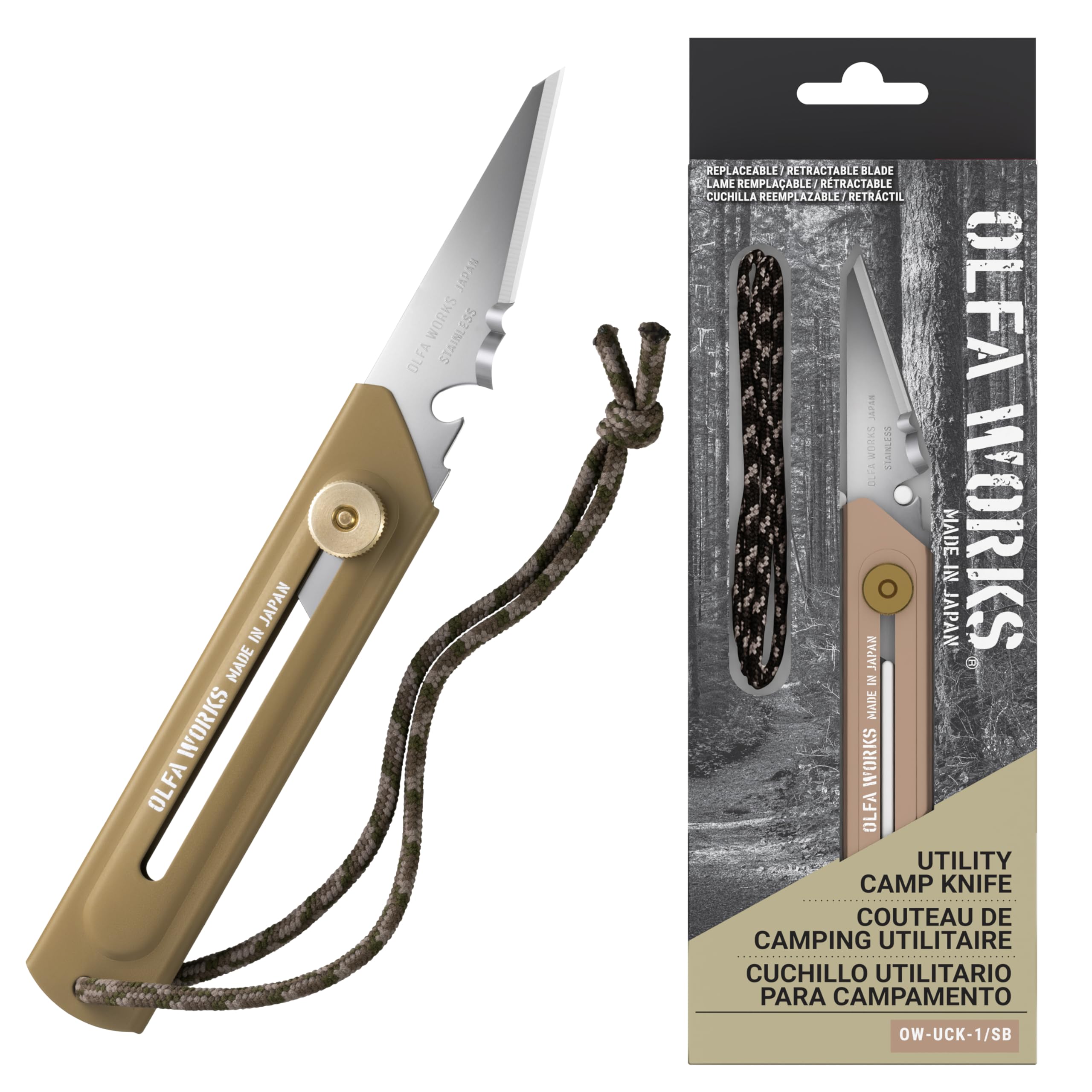 OLFA WORKS OW-UCK-1/SB Utility Camp Knife