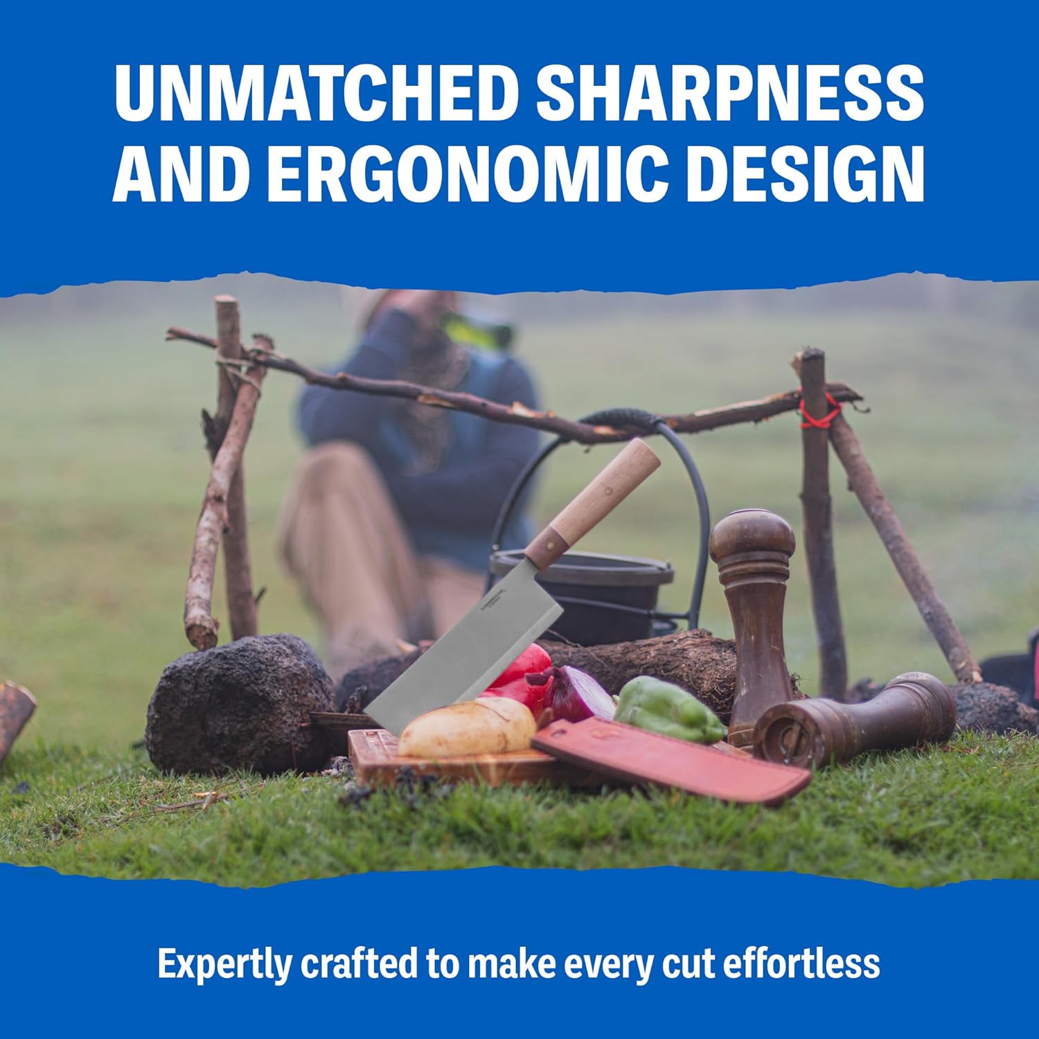 Condor -  Cleaver   Blasted Satin Finish - 1075 High Carbon Steel