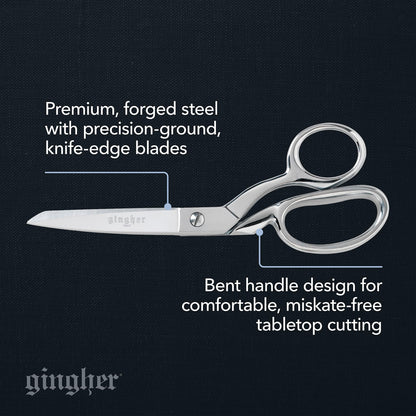 Gingher Dressmaker's Fabric Scissors, 8"