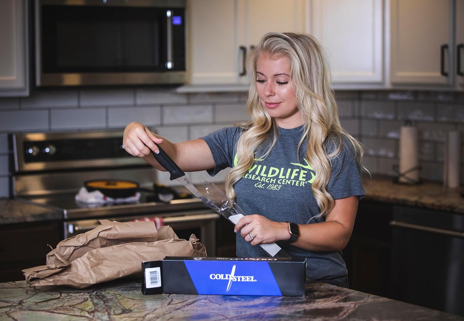 Cold Steel 8" Filet Knife | Durable German 4116 Stainless Steel Fixed Blade Knife with Ergonomic Kray-Ex Handle | Precision Filleting & Slicing for Professional Use | Commercial Series