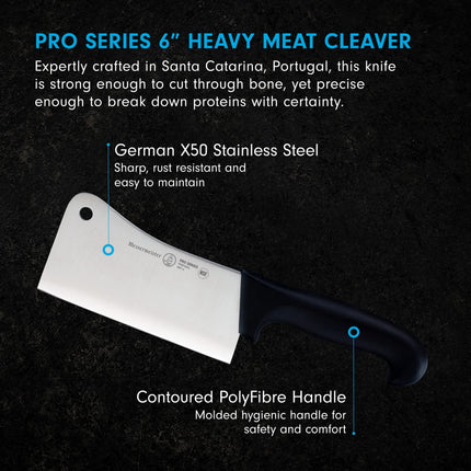 Messermeister Pro-Series, 6-Inch Bone Cleaver by Messermeister