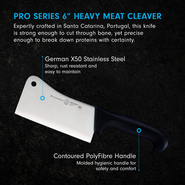 Messermeister Pro-Series, 6-Inch Bone Cleaver by Messermeister