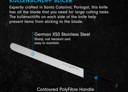 Messermeister Pro Series 12” Round-Tip Kullenschliff Slicer Knife by Messermeister