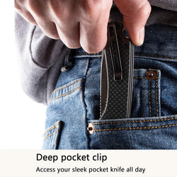 CIVIVI Elementum Damascus Pocket Knife