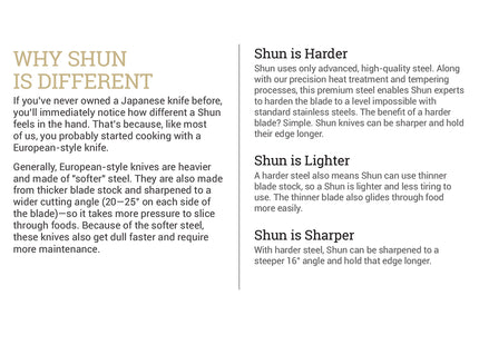 Shun Classic 5-Piece Slimline Block Set | Chef's, Paring & Utility Knives