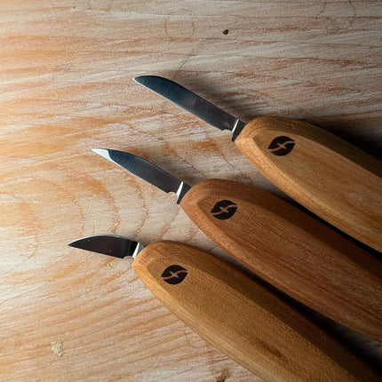 FLEXCUT Pro Series Wood Carving Tools, 3-Pack Kit with 1" Chip, 1-3/8" Detail, 1-5/8" Carving, Ergonomic Knife Handles (FP200) by Flex cut