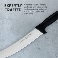 Messermeister Pro Series 10” Kullenschliff Scimitar Knife - Hollow Ground