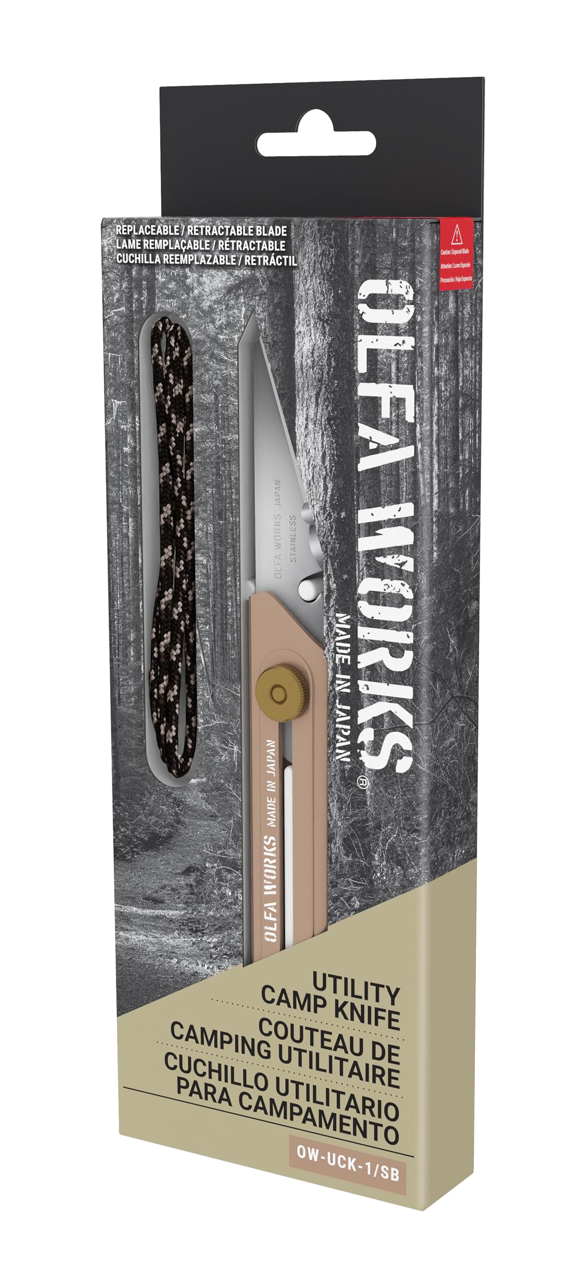 OLFA WORKS OW-UCK-1/SB Utility Camp Knife