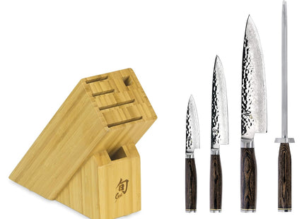 Shun Premier 5 Pc Starter Knife Block Set by Shun