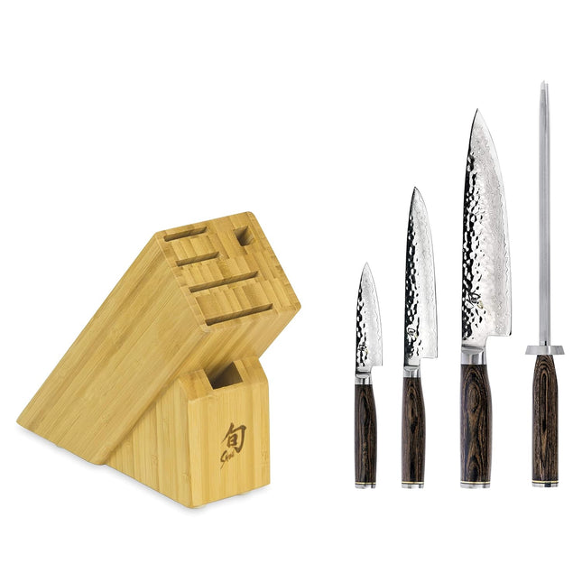 Shun Premier 5 Pc Starter Knife Block Set by Shun