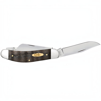 Case® Smooth Black Curly Oak Wood Sowbelly Pocket Knife