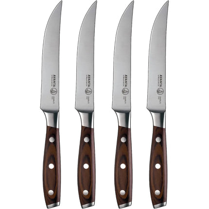 Messermeister Avanta 5” Fine Edge Steak Knife Set - Includes 4 Steak Knives by Messermeister