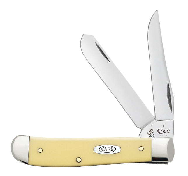 Case® | Yellow Synthetic Carbon Steel Mini Trapper Knife by caseknives