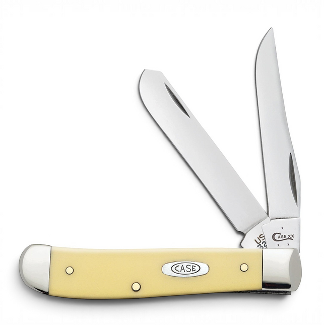 Case® | Yellow Synthetic Carbon Steel Mini Trapper Knife by caseknives